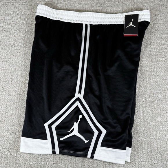NWT Nike Air Jordan Men's 3XL Rise Diamond Black 11" Basketball Athletic Shorts - Picture 1 of 6